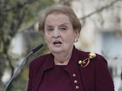 Madeleine Albrightov bhem svho vystoupen pi pleitosti slavnostnho...