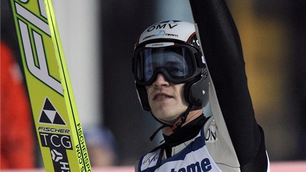 KOUDELKA. Roman Koudelka byl v závod SP letc na lyích nejlepím z ech. V