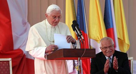 Pape Benedikt XVI. pi své poslední návtv eska v roce 2009