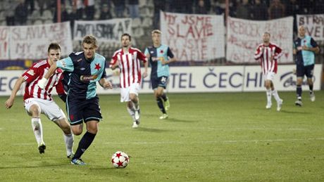 Do brejku se ítí Zbynk Pospch ze Slavie, jako by utíkal od nenávistných