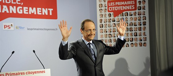 Primárky francouzských socialist vyhrál Francois Hollande (16. íjna 2011)