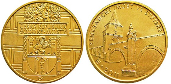 eská národní banka vydala deset tisíc zlatých mincí s motivem 450 let starého