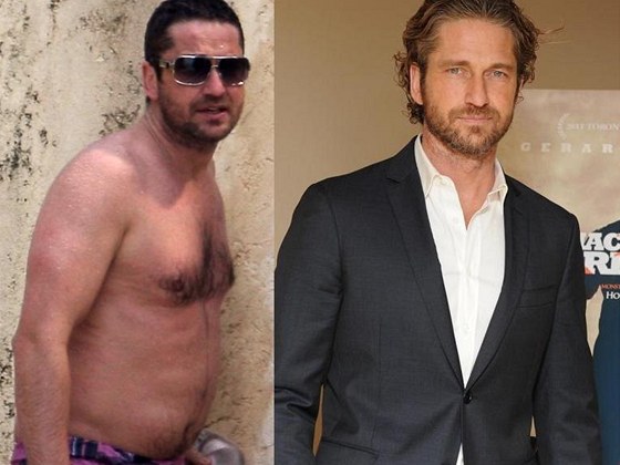 Gerard Butler se díky snímkm z pláe rozhodl radikáln zhubnout