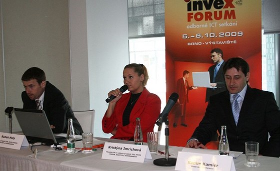 Tisková konference k veletrhům Invex Forum, Digitex, Interkamera ze října roku