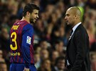 PJDE TO JET? Trenr Barcelony Pep Guardiola zkoum, jestli zrann Gerard