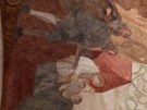 Nov odhalená freska v klátee v Sázav