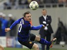 Wayne Rooney v utkání Ligy mistr s Otelul Galati 