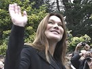 Carla Bruniová-Sarkozyová msíc ped porodem
