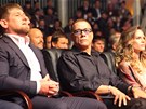 Ramzan Kadyrov, Jean-Claude Van Damme a Hilary Swanková (5. íjen 2011)   