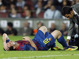 KOTNK BOL. Lionel Messi z Barcelony v pi lkae. 