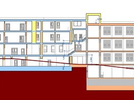 Nov klub Klubko v Ai na studii architekta Vclava Zny, ez budovou.