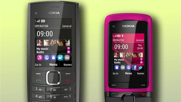 Nokia X2-05 a C2-05