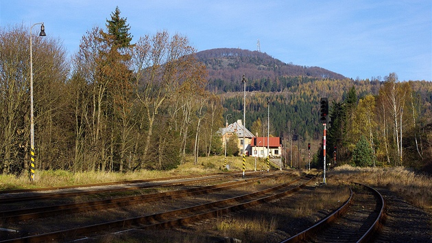 elezniní stanice Jedlová pod horou Jedlová