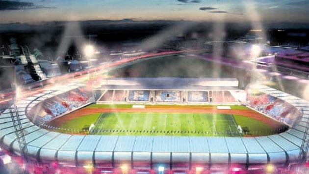 Takto by ml vypadat stadion v Ostrav-Vítkovicích po úplné rekonstrukci pro 15