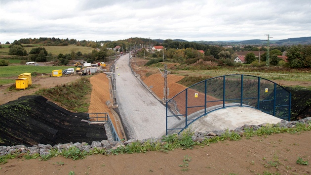 Votice - koridor eleznice u odboky na Sedlany-Píbram