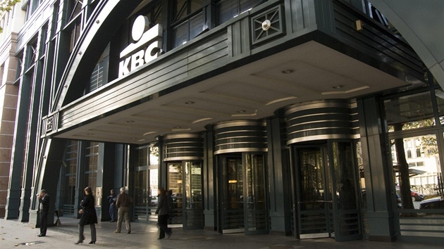 Sídlo belgické banky KBC v Bruselu.