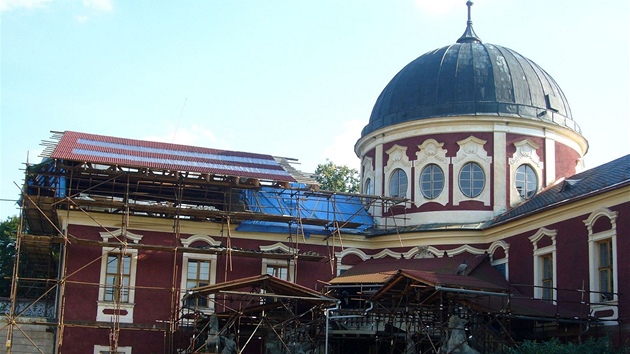 Na zámku nyní probíhá nákladná rekonstrukce.