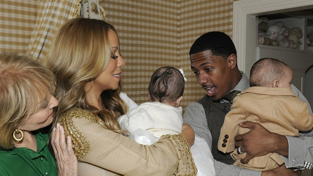 Mariah Carey, jej bval manel Nick Cannon a dvojata Moroccan a Monroe

