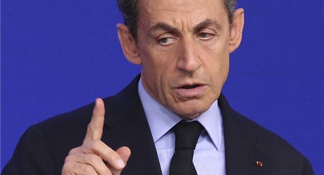 Francouzský prezident Nicolas Sarkozy na summitu evropské sedmadvacítky v