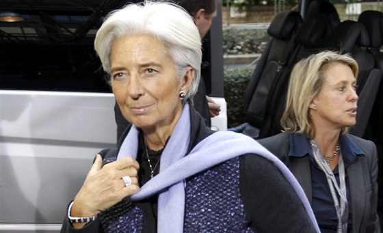 éfka Mezinárodního mnového fondu Christine Lagardeová na summitu v Bruselu.