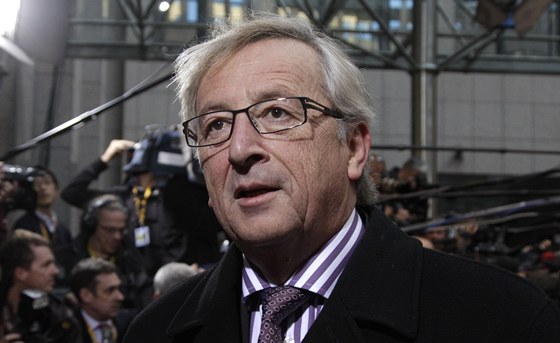 Lucemburský premiér Jean-Claude Juncker na summitu v Bruselu.