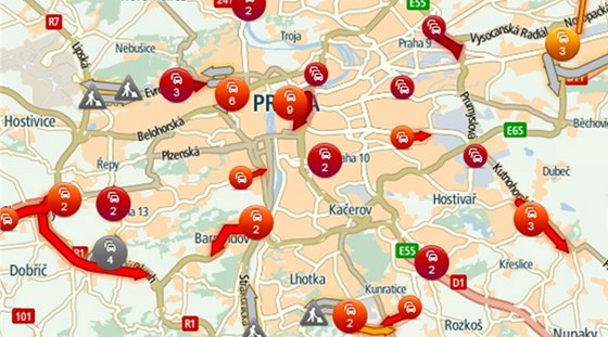 TomTom HD Traffic - aktuální doprava v Praze