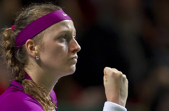 VRNA FIALOVÉ? Zstane Petra Kvitová také v roce 2012 vrna oblíbenému (a vítznému) obleení ve fialové barv?