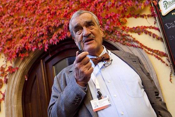 Karel Schwarzenberg ped volbou pedsedy TOP 09 (23. íjna 2011)