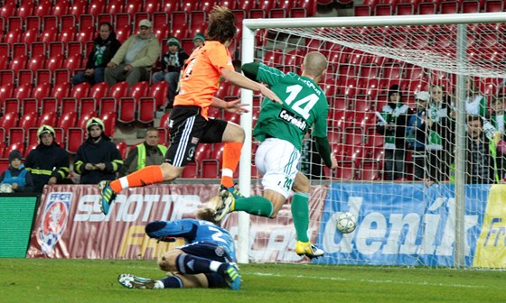 GÓL! Martin Nepor stílí vedoucí gól Bohemians 1905 v ligovém utkání proti