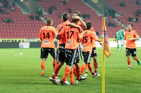Fotbalisté Olomouce se radují z gu na Bohemians. jak se jim povede doma proti Spart?