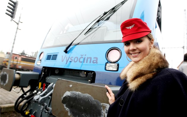 Slavnostní p�edání vlaku Stadler cestujícím na Vyso�in�.