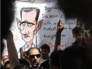 Syané ijící v Jordánsku protestují v Ammánu proti reimu Baára Asada