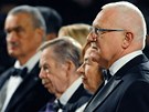 Prezident Václav Klaus, jeho ena Livia, bývalý prezident Václav Havel a