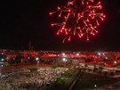 Libyjci slavili dopadení Kaddáfího celou noc.