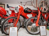 Jihočeské motocyklové muzeum. Na snímku Stadion - soutěžní speciál z roku 1961. 