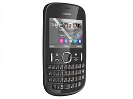 Nokia Asha 201 je jednoduchý a levný komunikátor s QWERTY klávesnicí.