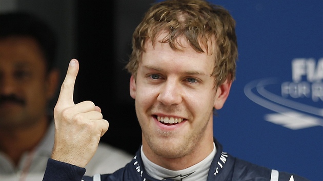 JAKÝMKOLI PRSTEM... me Sebastian Vettel ukazovat, e je jednika, letos