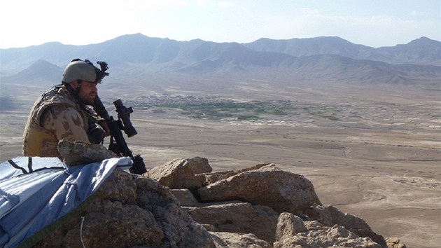 etí vojáci bhem operace Desert Serpent v okrese Baraki Barak afghánské