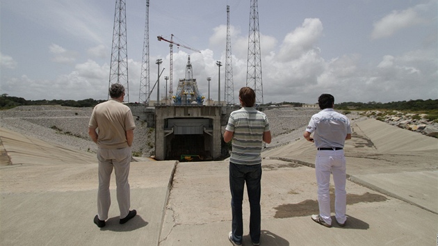 Kosmodrom v Kourou, Francouzská Guyana: stavba odpalovací rampy pro ruské