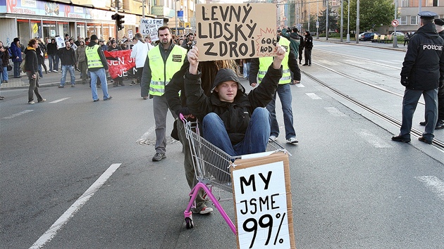 Pochod anarchist� v Plzni