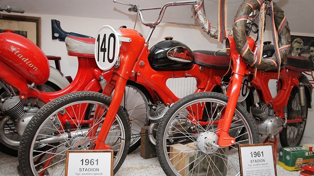 Jihoesk motocyklov muzeum. Na snmku Stadion - soutn specil z roku 1961. 