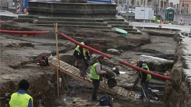 Archeologický przkum olomouckého Dolního námstí.