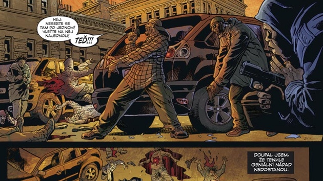 Ukázka z dílu Punisher Max: Dole je naho�e, �erná je bílá