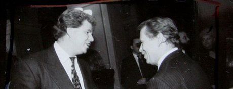 Viktor Koený a Václav Havel na zaátku devadesátých let
