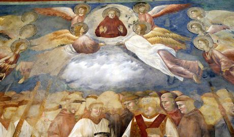 Giottova freska v bazilice sv. Frantika v Assisi