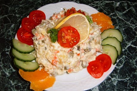 Bezcholesterolový bramborový salát