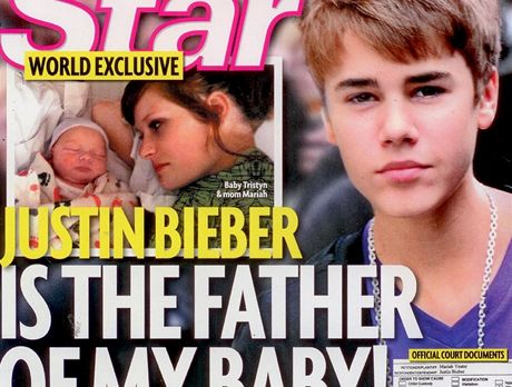 Mariah Yeaterová magazínu Star tvrdí, e Justin Bieber je otcem jejího dítte.