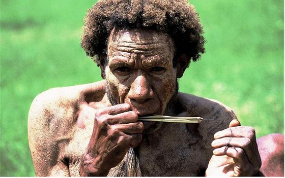 Pvodní obyvatelé Nové Guiney patí mezi nejmén probádaná etnika. Ilustraní snímek