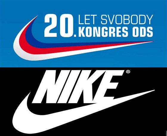 Srovnání log Nike a kongresu ODS