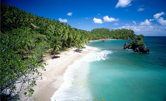 Dominikánská republika, poloostrov Samaná, zátoka poblíž El Frances